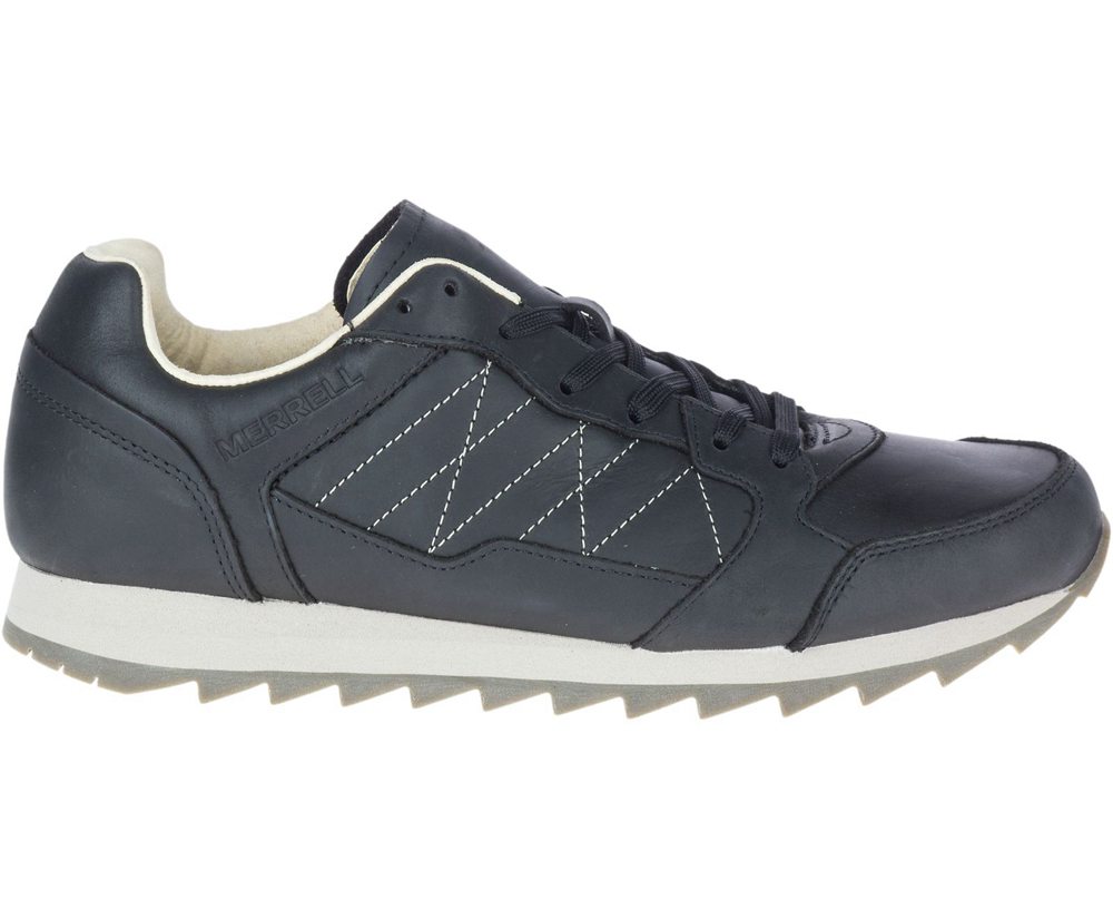 Merrell Sneakers Black - Alpine Leather - Mens 94AZPXHYG
